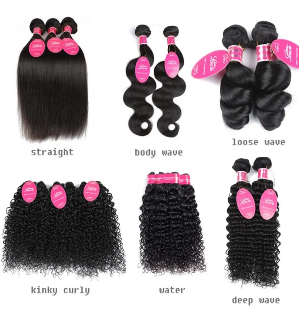 8a Brazylijska fala ciała pakiet nieprzetworzone Brazylijskie proste ludzkie włosy przedłużenie fali głębokiej fali włosów Wave Virgin Hair Bundles4866184