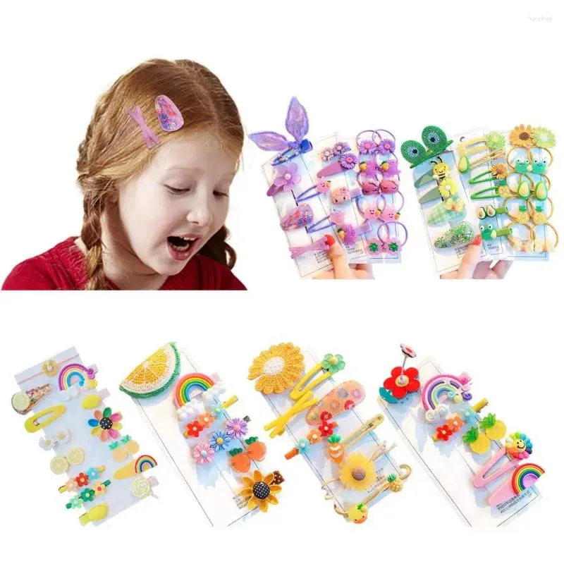 Hair Accessories Cartoon Hairpin Set Girl Woman Headdress Side Bangs Clip Baby Bow Small Multiple Pieces Cute Hairpins