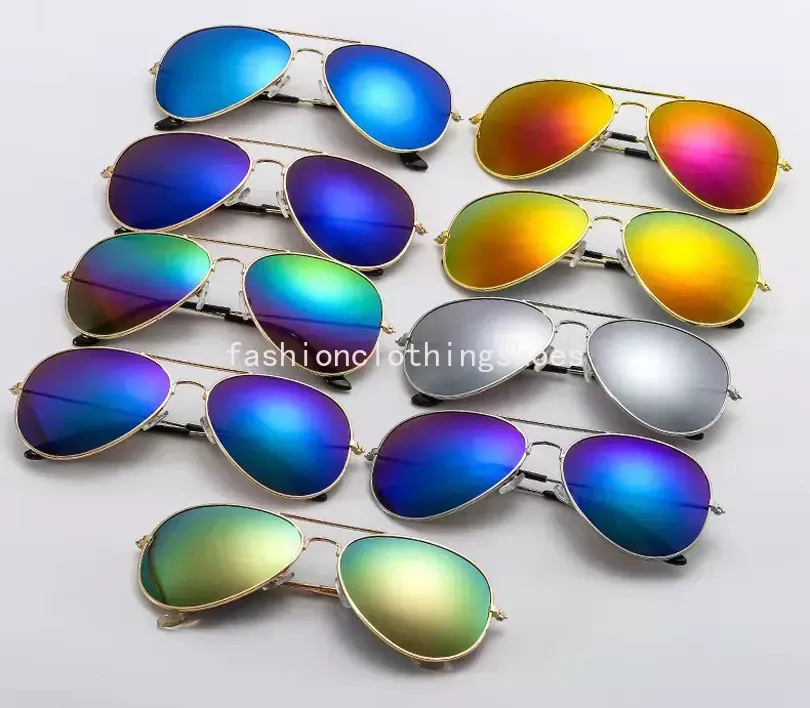 어린이 선글라스 어린이 보호 안경 UV400 여름 야외 여행 방사 방사선 일광욕 안경 패션 유니esx 컬러 필름 반사 레트로 일롯 태양 안경