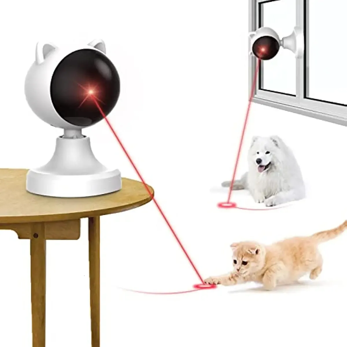 Automatic Motion Activated Laser Cat Toy For Indoor Cats Dogs Interactive Pet Laser Pointer Toy From Factory Huo10 15.88 DHgate.Com