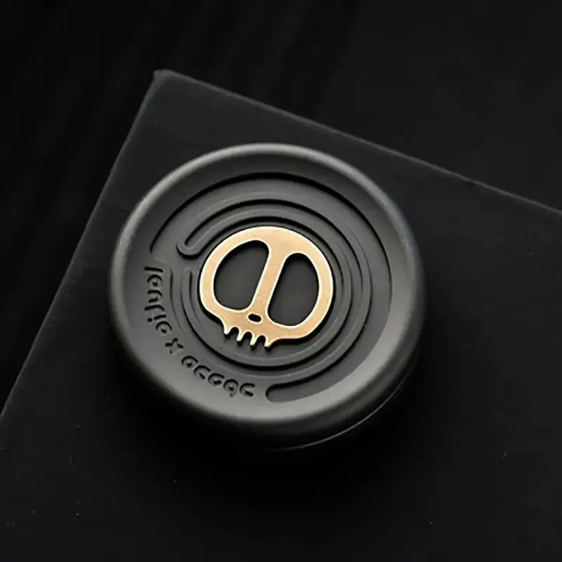 Haptic Coin EDC Magnetic Fidget Spinner Metal Fidget Toys ADHD Autism Sensory Decompression Devil Milk Cap Simulated Finger Snap 240228