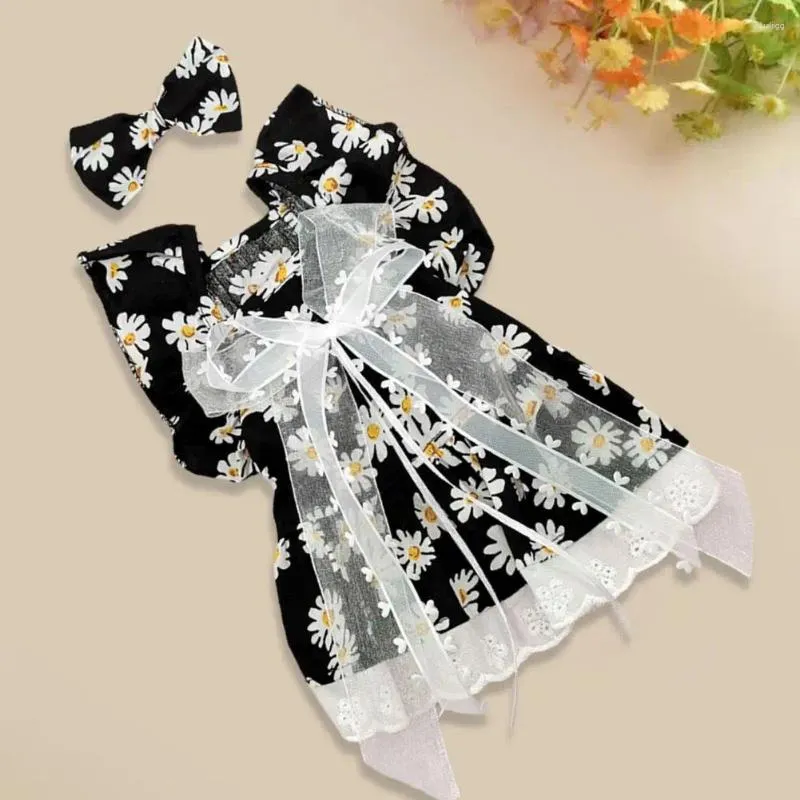 Vêtements pour chiens Chiot Jupe Bow-Noeud Dentelle Princesse Robe Pet Chat Vêtements à deux pattes Mignon Pull Été Pour Petits Chiens Moyens