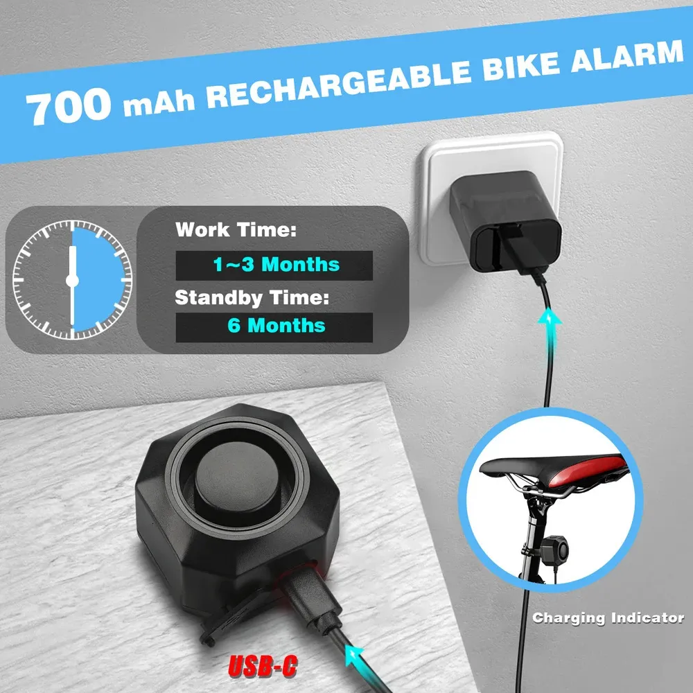 wireless vibration security alarm Vehicle Security Vibration Alarm System, 108* & * Wireless Remote Vibration  Sensor for Car Protection, Automotive Interior Safety with Red Light main image 0