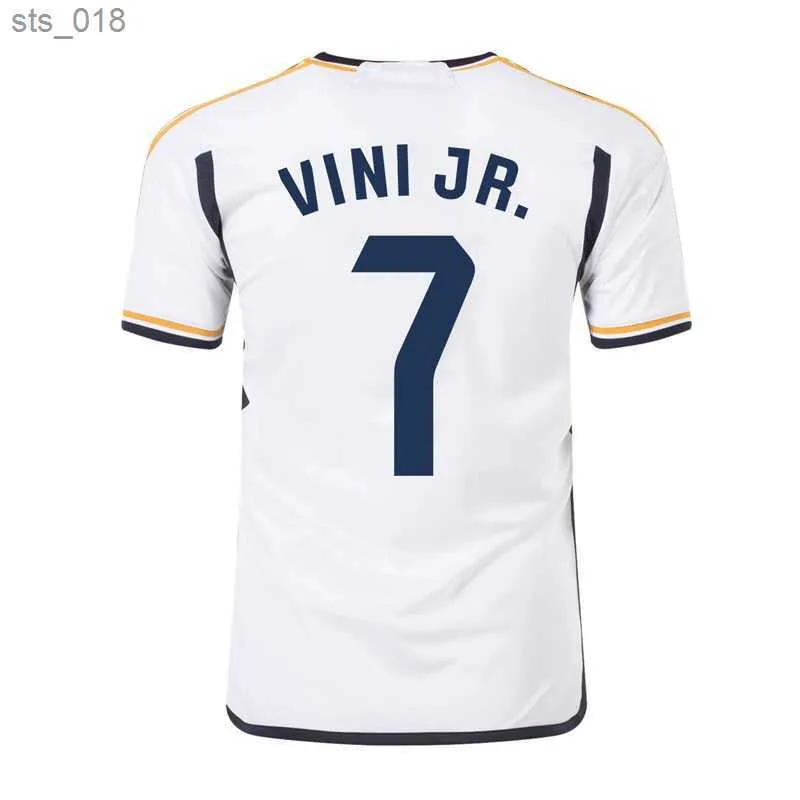 Camisetas de fútbol Vinicius 2023 Real Jersey VALVERDE Camiseta de fútbol Luka Maillot de Foot Hombres Niños Kit uniformeH2435