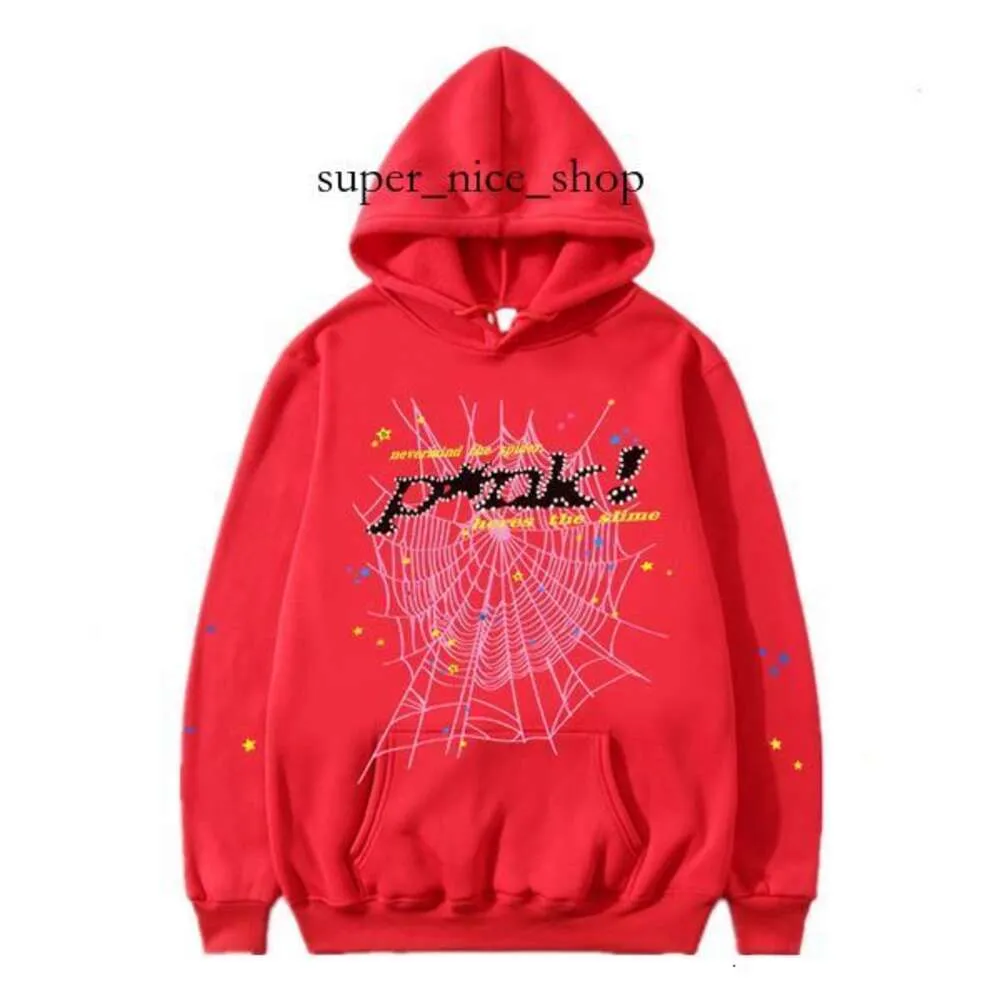 spindel tracksuit mens hoodies mens kvinnor hoodies unga thug högkvalitativa designers hip hop p*nk web puff print hoodie ängel tröjor tungt tyg pullover 677