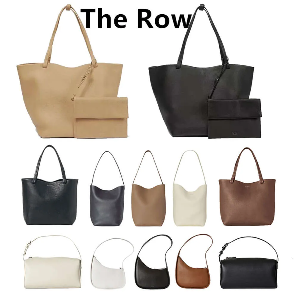 1 Sac à bandoulière design The Row Park The Tote Womens Demi-Lune Seau à aisselles Luxurys Sac à main Boutique Boîte à lunch Mommy Man Cuir Bandoulière Embrayage Travel24ess