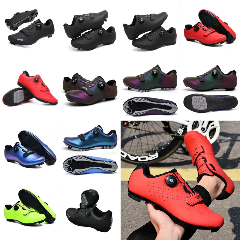 Scarpe da ciclismo Uomo Sport Scarpe da bici da strada sterrata Scarpe da ginnastica da ciclismo velocità piatte Scarpe da montagna Calzature da bicicletta SPD Scarpe da corsa running basket hockey body me GAI