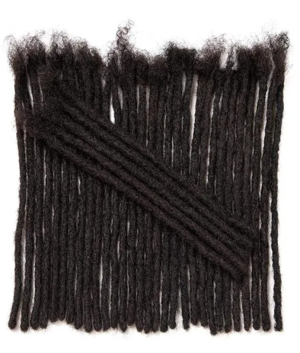 Luxnovolex Dreadlock cheveux humains 30 brins 06 cm de diamètre largeur non transformés vierge entièrement fait à la main Locs permanents noir naturel Co1059200