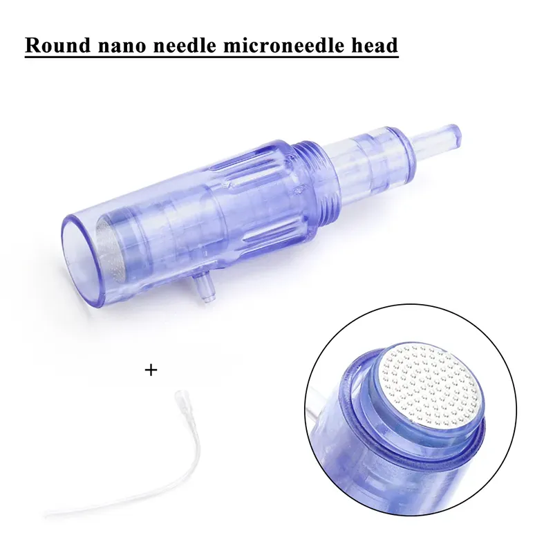 Microneedle Cartridges For Mini Hydra Gun Mesotherapy Injector Auto Derma Stamp Pen Needle with Syringe Tube