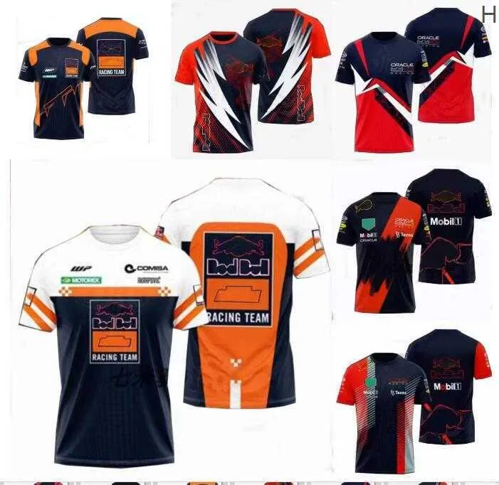 Camisetas para hombre Camisetas de carreras F1 Verano Nuevo equipo Jerseys de manga corta con Lbt7 personalizado