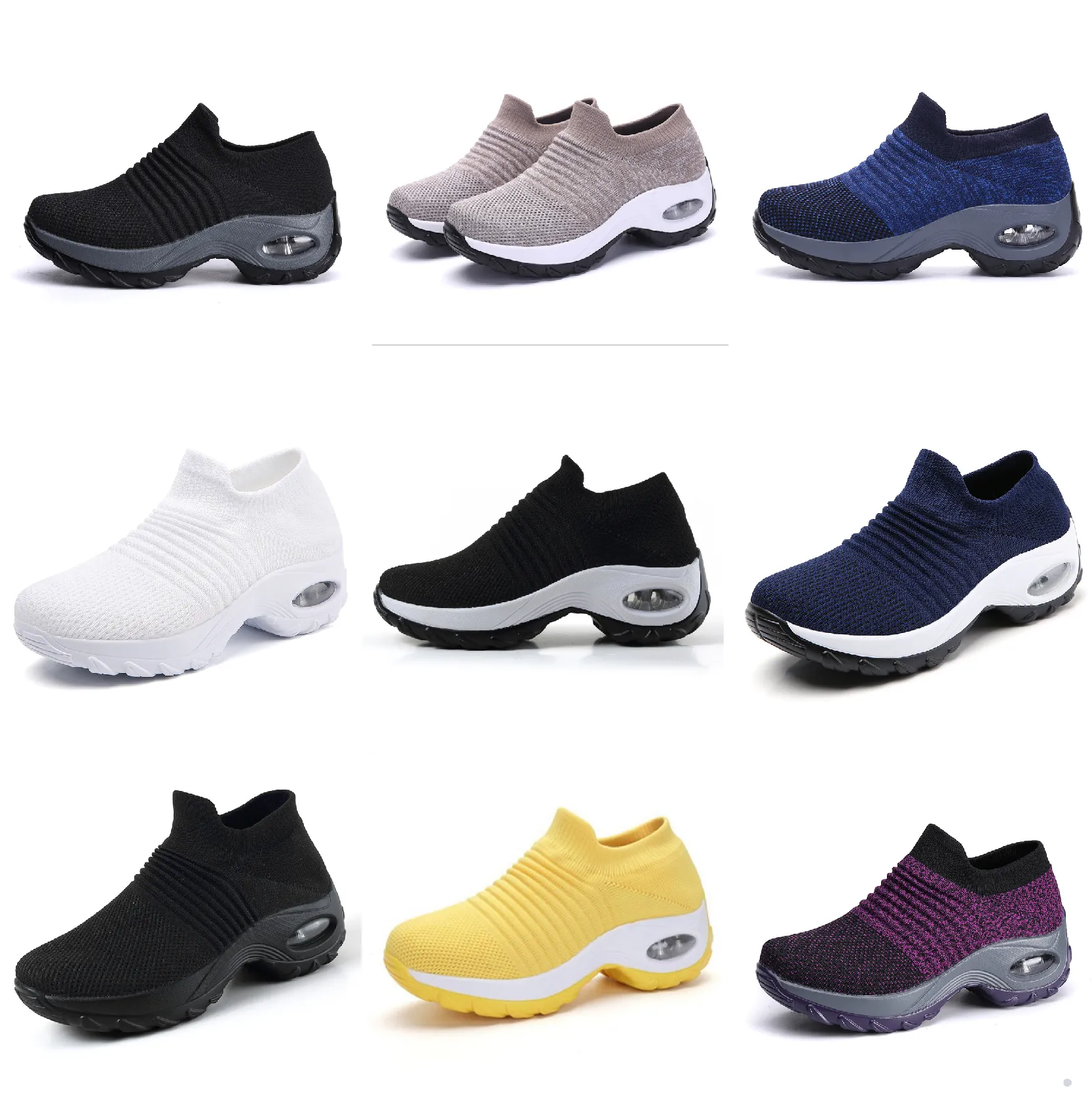 GAI Sports and leisure high elasticity breathable shoes, trendy and fashionable lightweight socks and shoes 37