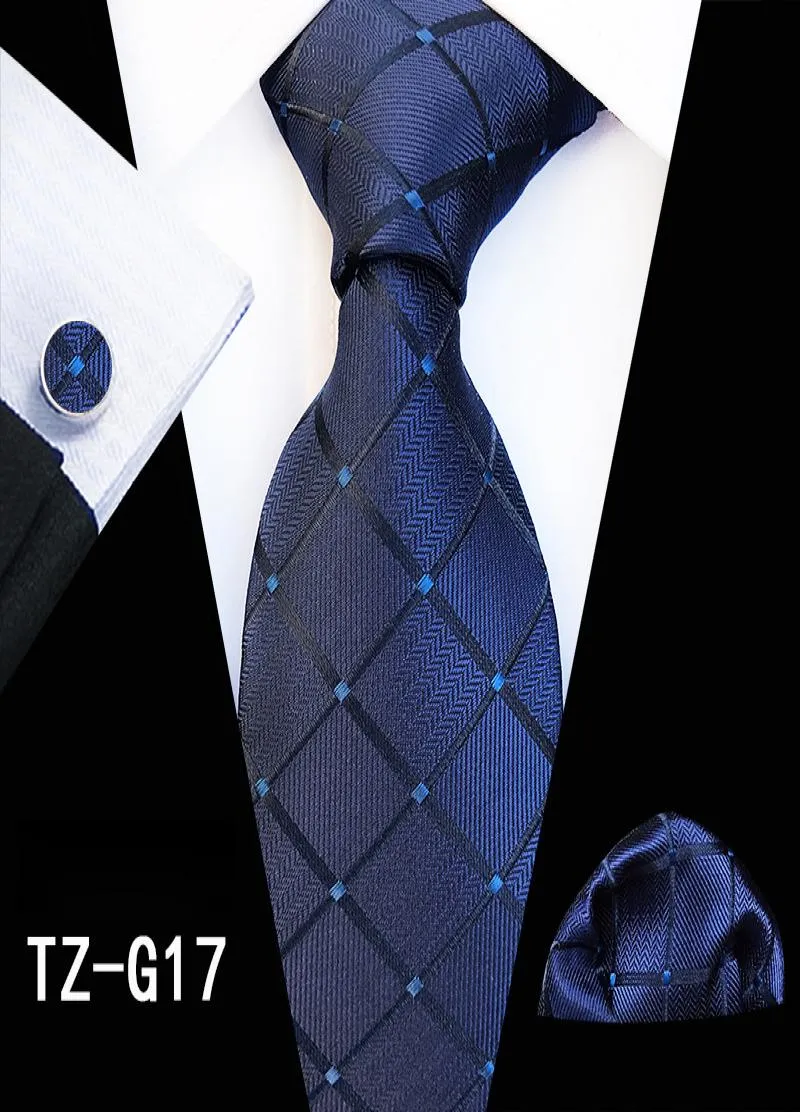 Nya 72 stilar nacke slips set paisley 8 cm män slips siden slips bröllop festtillbehör företag slips hanky set tiecufflinkshanky8867036