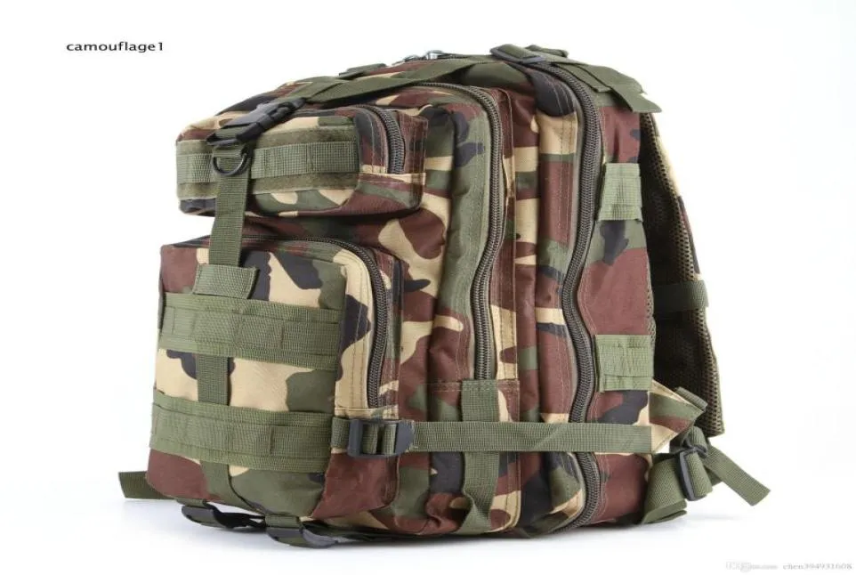 Practical popular outdoor sports camouflage backpacks Military enthusiasts climbing package on foot Backpack shoulders 3 p tactics2785764