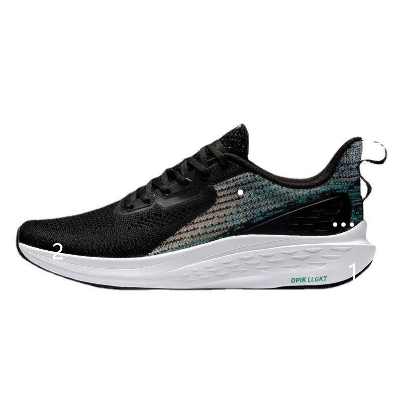 Gai Running Shoe Shoes Women's Running Shoes Men Black and White01503269