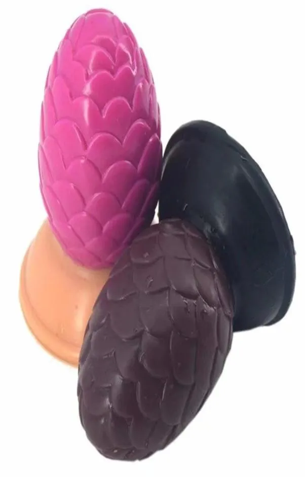 giocattoli del sesso anale in silicone pigna butt plug aspirazione trama profonda figa masturbarsi massaggio anale prodotti del sesso per adulti sex shop7327178