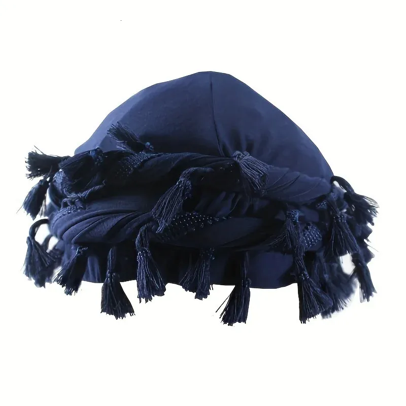 Bufanda Con Flecos Con El Logotipo De Moschino Para Hombre En Azul