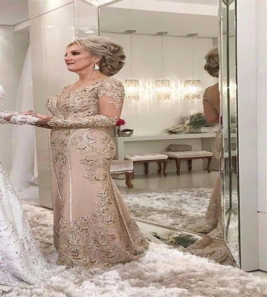 Madre De La Novia Vestida Una Linea De Mangas Largas Transparentes Madrina Formal Madrina De La Noche Invitados Bata De Talla Grande Hecha Personalizada De 199 44 DHgate