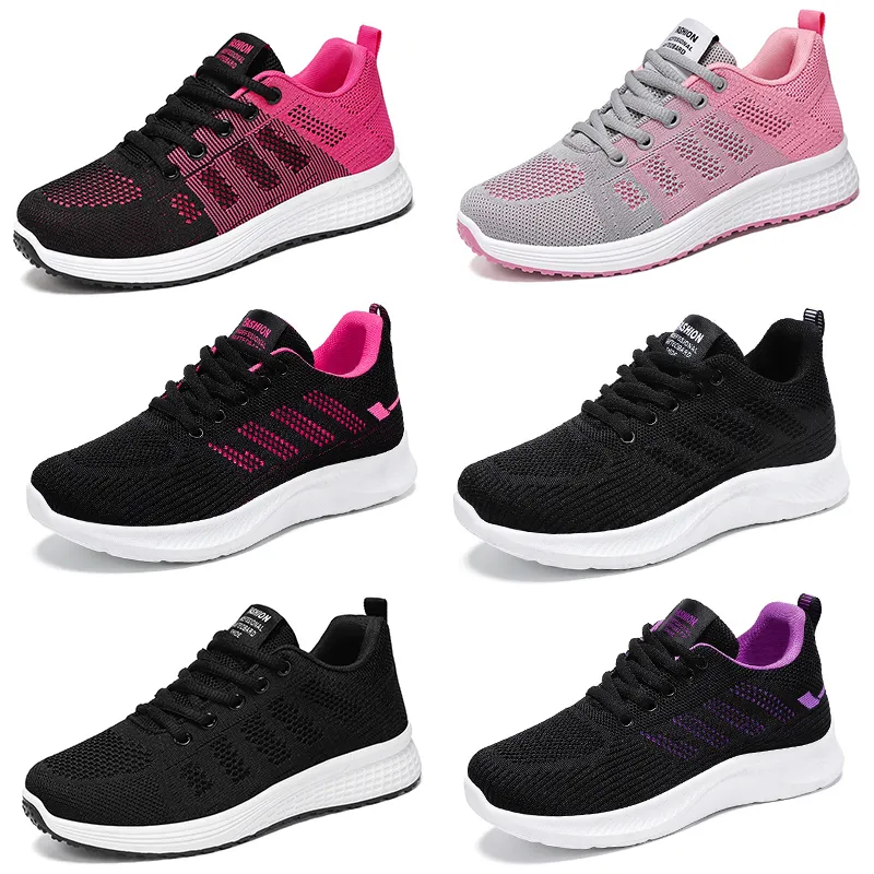 GAI Chaussures de sport décontractées à semelle souple pour femmes, chaussures simples respirantes en maille, chaussures de course pour femmes 38