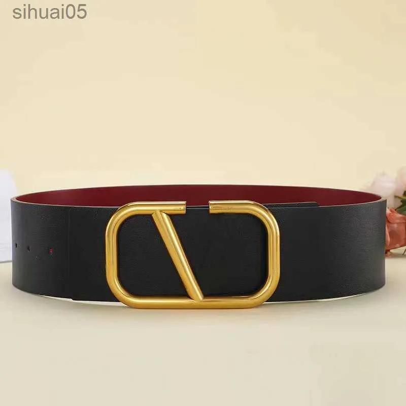 Belts Womens Belt Red Designer Belt Reversible Big V Buckle Cowhide Berserk Cintura Lusso Uomo Woman Fashion Letter Belts 240305