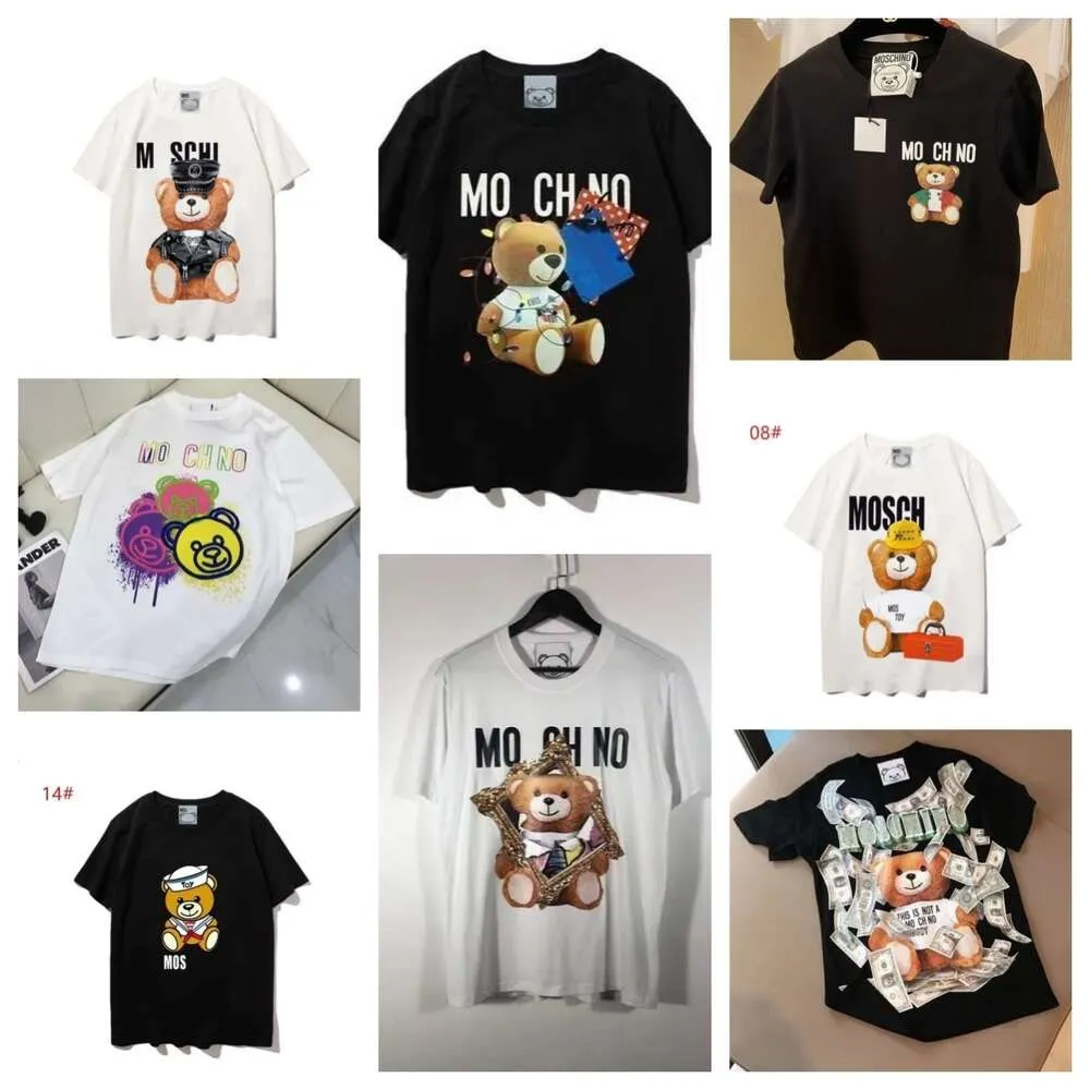 Projektanci męskie koszule Tshirty Moschino