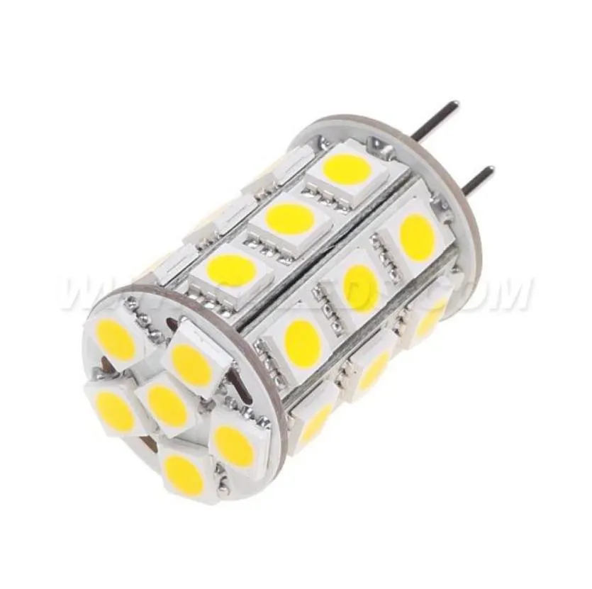 Отгрузка GY635 LED G635 Кукурузная лампа 27 светодиодов SMD 5050 4 Вт с регулируемой яркостью DC1030VAC820V Белый 594LM8914715