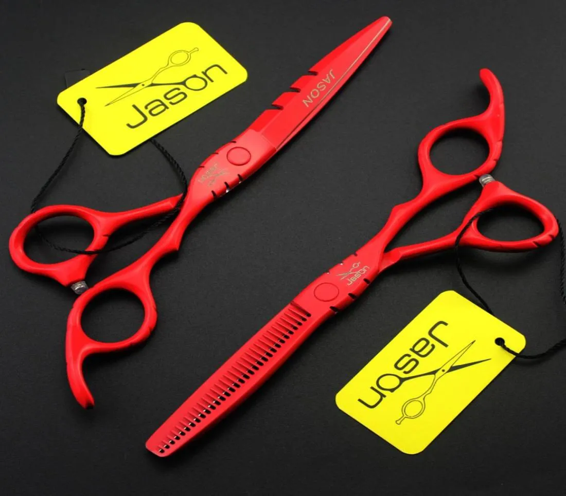 318 60039039 175cm Marka Jason Üst Sınıf Kuaförlük Makas 440C Profesyonel Berberler Kesme Makasları Shears9137458112224