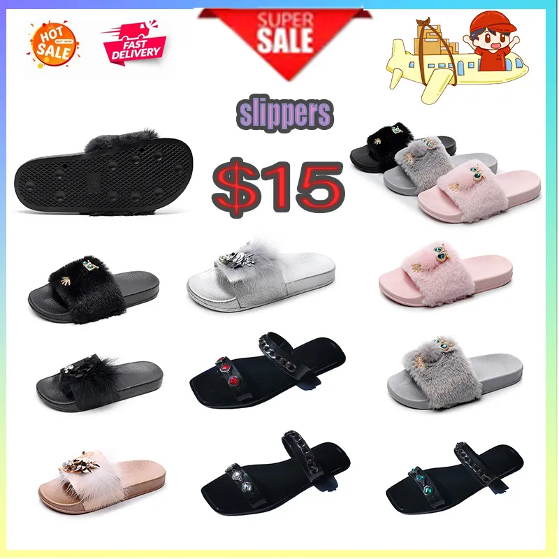 Designer Casual Platform Anti-Kollisions-Stirnband Slides Hausschuhe Männer Frau verschleißfeste Anti-Leder-Sandalen mit weichen Sohlen Flache Sommer-Slipper Größe 36-41