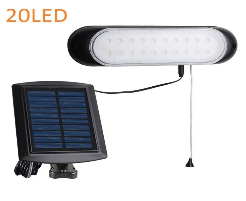 Split Solar Light for Shed Garage Cabin Lamp Separated Solar Ineoor Wall Mount Lights With Pull Cord For Home House Room1890048