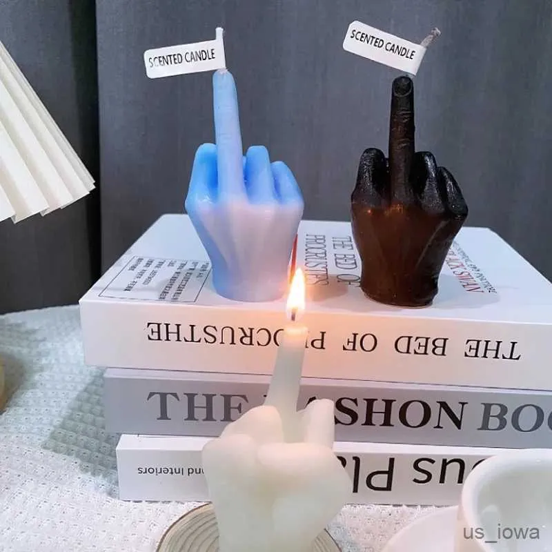 Candles Fashion Creative New Candles Finger Modeling Gesture Scented Candles Niche Funny Quirky Gifts Home Decor Ornaments Birthday Gift