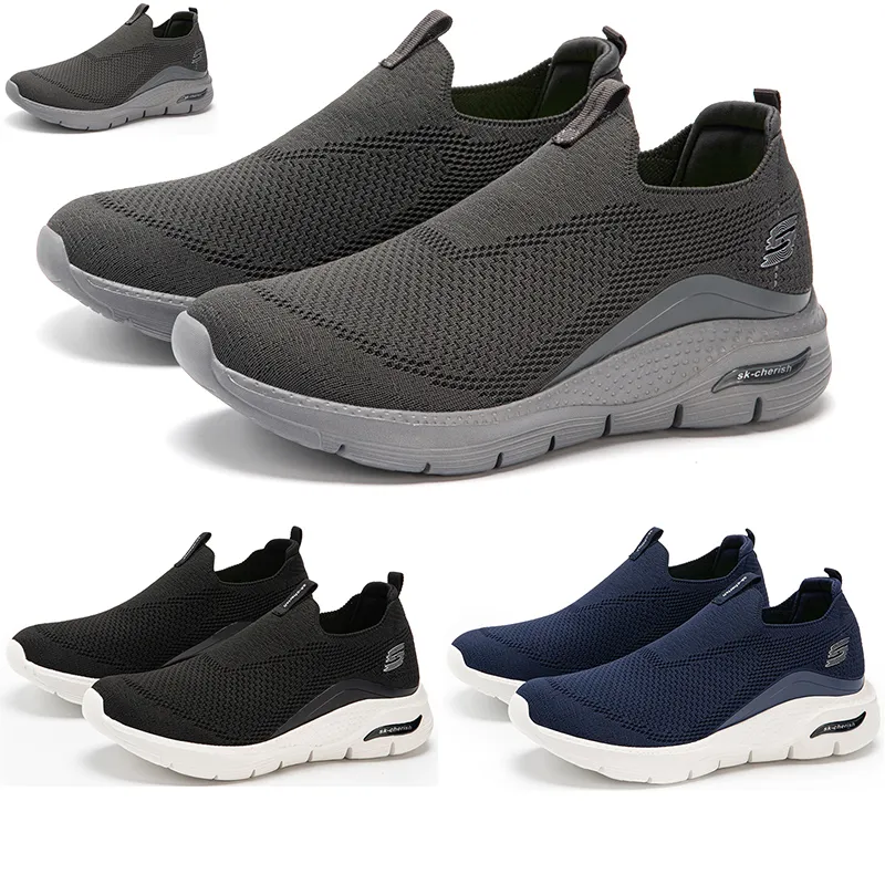 Hommes Femmes Chaussures de course classiques Doux Confort Noir Gris Bleu Marine Gris Hommes Baskets Sport Baskets GAI taille 39-44 color33