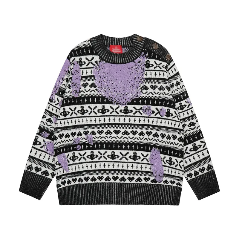 Ahşap Klasik Örgü Sweater Yün İnce Yün Sweater Vivi Tasarımcı Sweater Jumper Sweaters Kadın Külot Kazak Örgü Sweater Hırka Tasarımcı Lüks Toptan