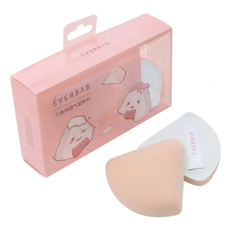 2PCSSET Everbab Marshmallow Triangular Air Cushion Puff BB Cream Setting Soft Dry Wet Use Makeup Tool Kit Wholesale 240220