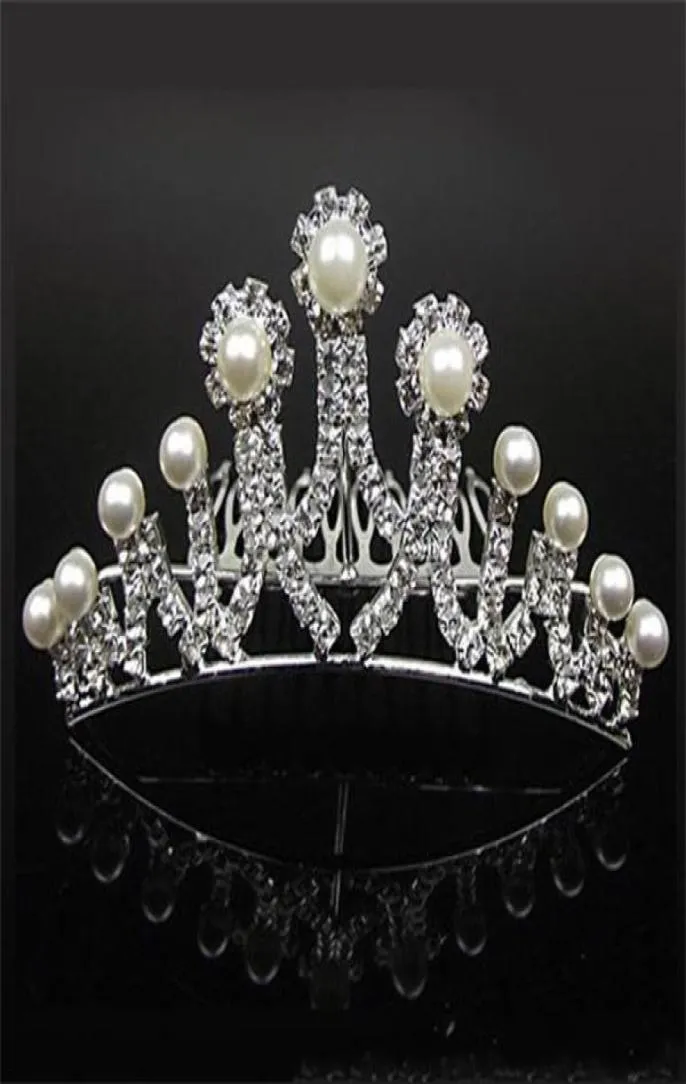 18007Couronnes bon marché populaires beaux accessoires de cheveux peigne cristaux strass mariée fête de mariage diadème 453 pouces 197 pouces 6212249