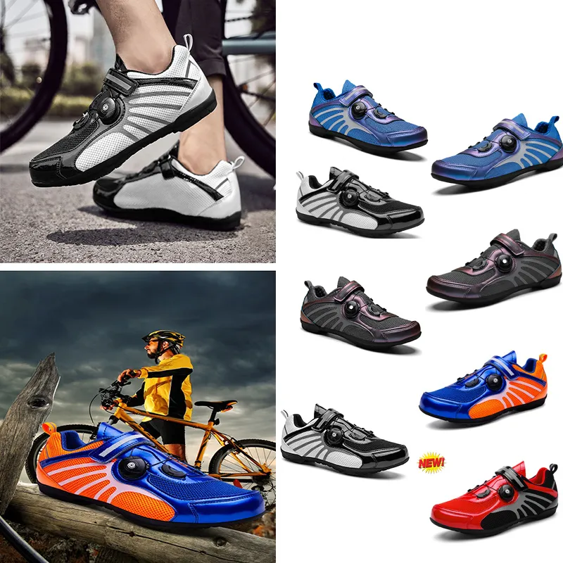 Cycling Shoes Men Sports Dirt Road Bike Shoes Flat Speed Cycling Sneakers Flats Mountain Bicycle Footwear SPD Cleats Shoes 36-47zxc GAI