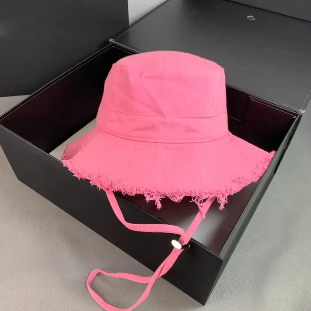 Woman luxury brand Wide Brim Hats Summer designer Le Bob Artichaut Bucket Hat Solid Metal Letter Hat