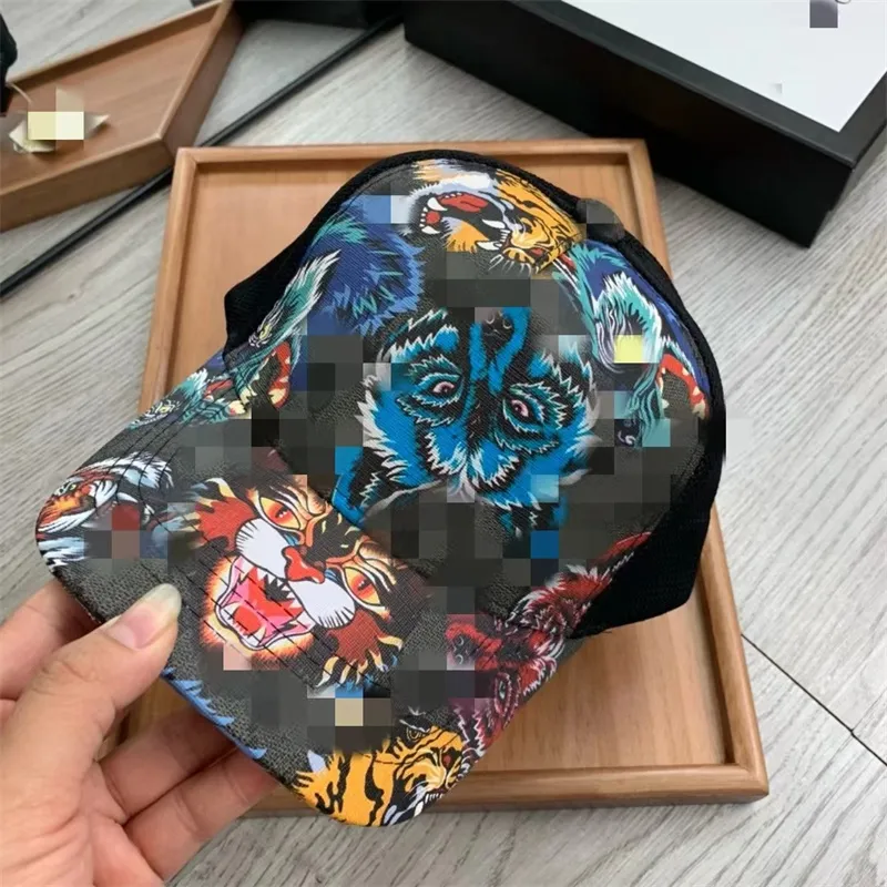 2024 Nowy projekt tygrysa haftowany wydrukowany kapelusz unisex hip hop rekrea wszechstronna kaczka hat sportowy sport