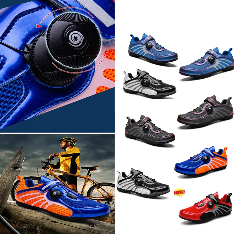 Designer Chaussures de cyclisme Hommes Sports Dirt Road Bike Chaussures Plat Vitesse Cyclisme Baskets Appartements Chaussures de vélo de montagne Gymm Racing WR GAI