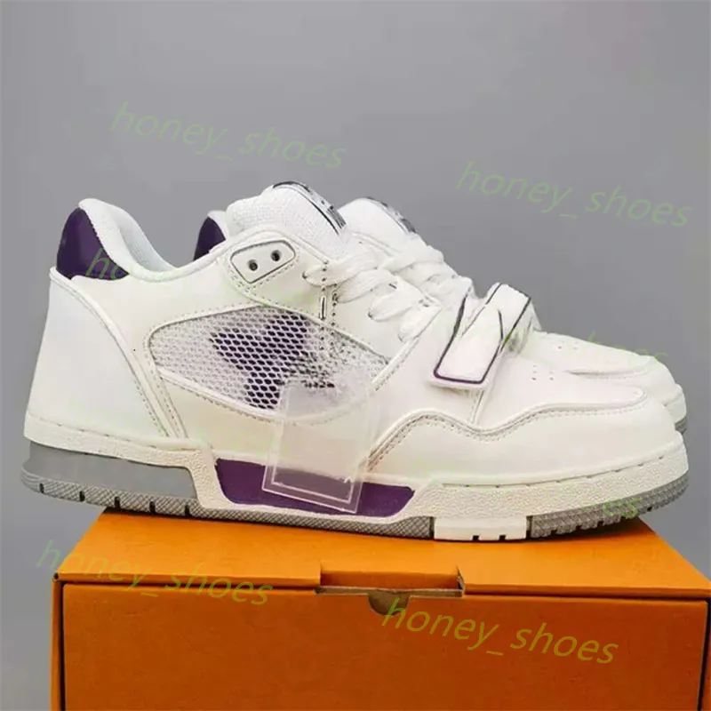 2024 mode classique luxe hommes femmes chaussures de sport amoureux blanc formateur baskets de créateurs impression bas-haut vert rouge noir blanc respirant course 36-45 E53