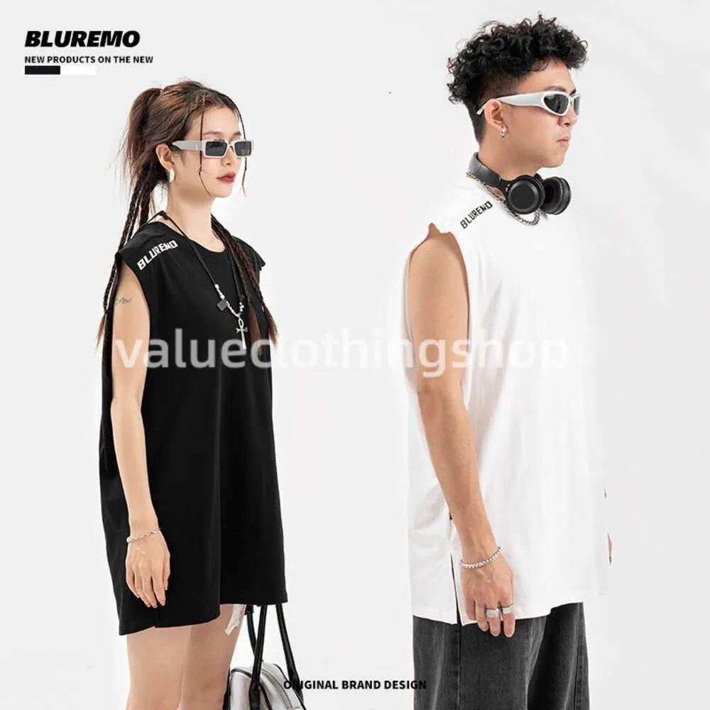 BlureMo Summer Nowy produkt 230g High Street Gruby druk litery luźne męskie i damskie amerykańskie modne T-shirt T-shirt