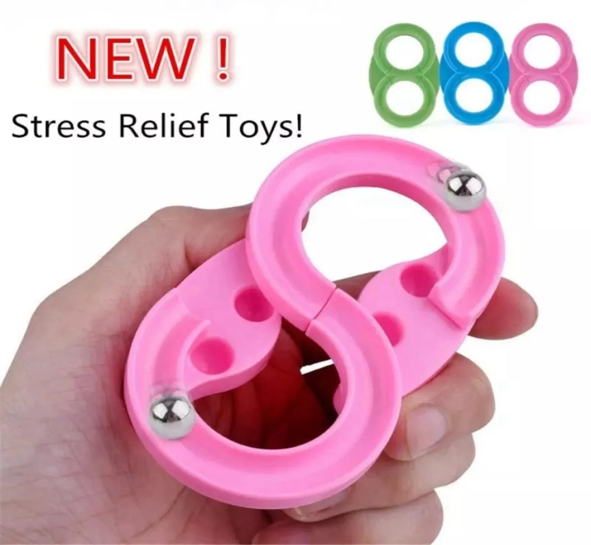 Stress Relief Fidget Toy 88 Track Decompression Handhållen induktionssystem Tågar spinner squishy antistress leksaker vuxna roliga reliv2084124