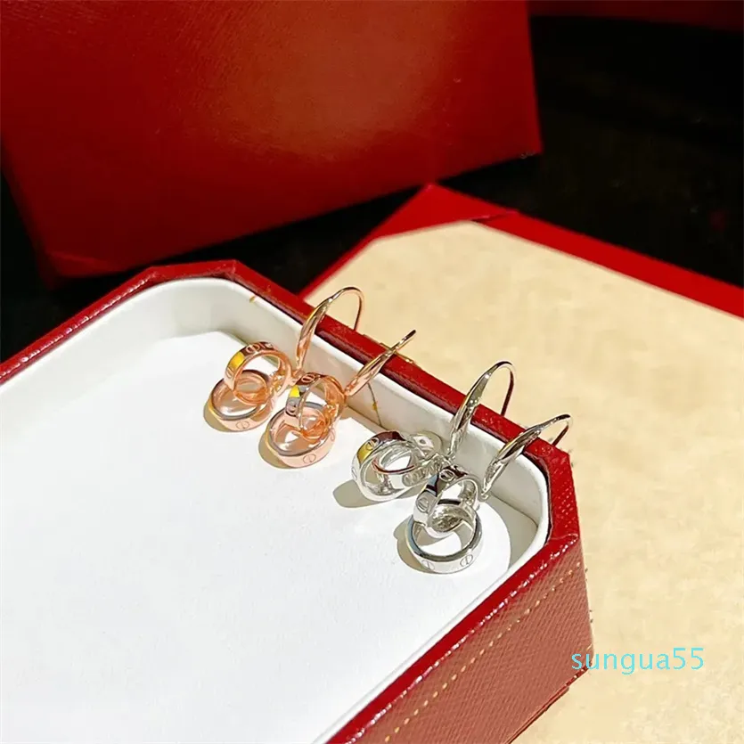 Oorbelbedels voor vrouw Stud Designer Fijn zilver Verguld 18K Klassieke stijl Mode Luxe Prachtig geschenk