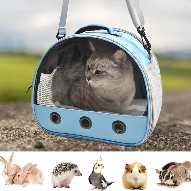 Kattbärare kanin bär väska hamster bur chinchilla igelkott ut bärbar axel crossbody liten husdjur