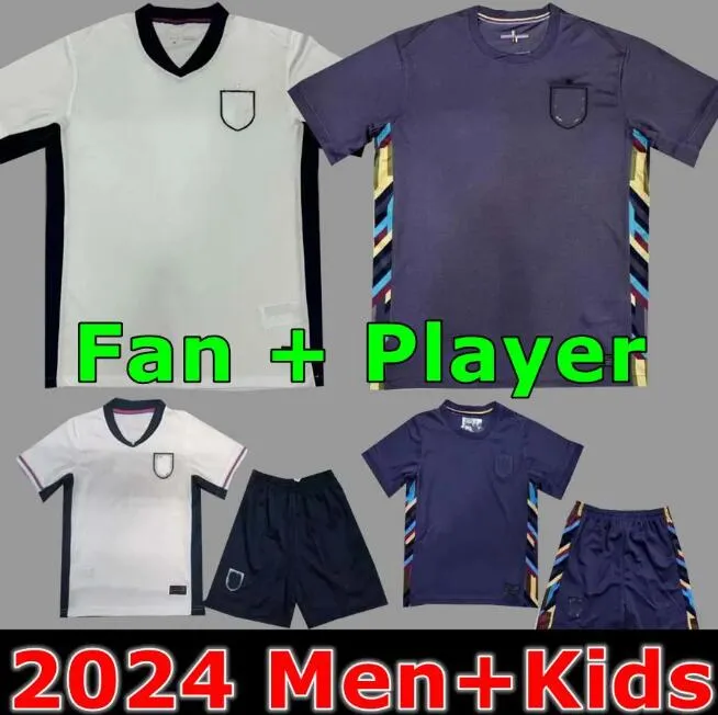 2024 Englands Soccer Jerseys 2024 25Home National Football Englands Kane Sterling Saka Rashford Shirt Sancho Mount Grealish Men Kit sätter uniformer