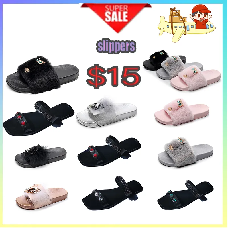 Designer Casual anti-collision hoofdband Slides Slippers Mannen Vrouw slijtvast anti-leer zachte sandalen Platte zomer strand slipper maat 36-41