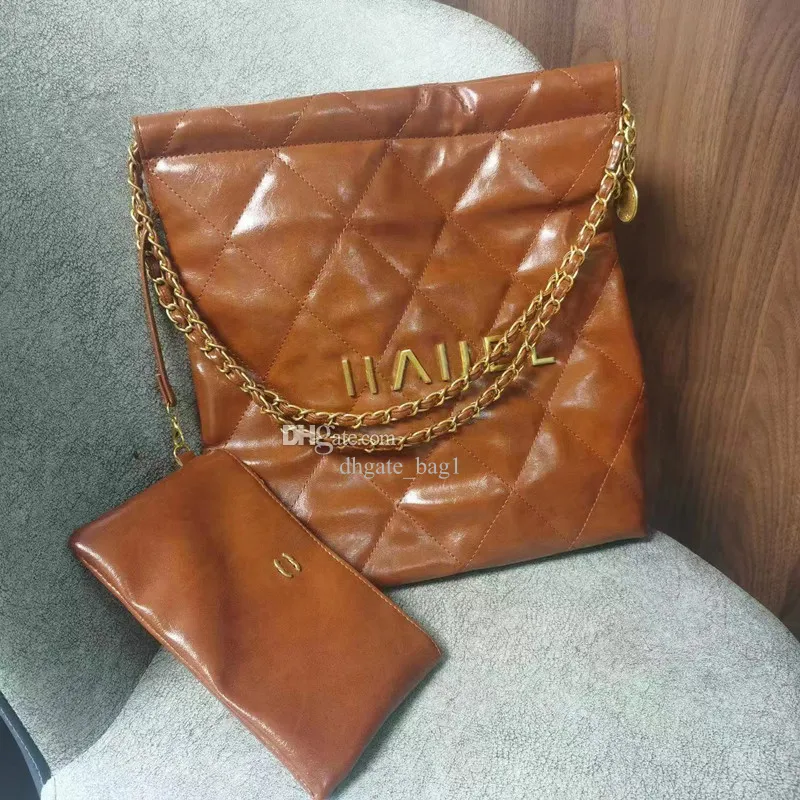Женская роскошная торговая сумка Дизайнер дизайнер сумочка новая масляная восковая кожаная тота для столовой тота с большой модной сетью.