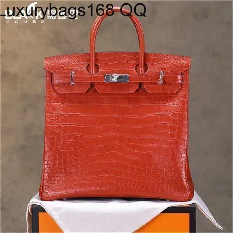 Anpassad Cowhide Bag Hac 50cm Style Handswen Handgjorda Top Quality Handbag Hac äkta läder handgjorda handswen högstora resor leatlzzo