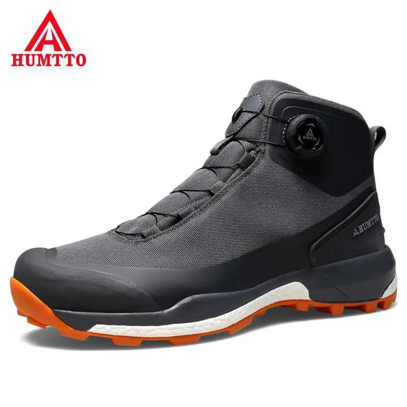 Zapatos al aire libre Sandalias HUMTTO Zapatos de senderismo impermeables para hombres Botas de trekking Montaña Camping Escalada Zapatillas de deporte Negro Deporte Táctico Seguridad Zapatos para hombre YQ240301