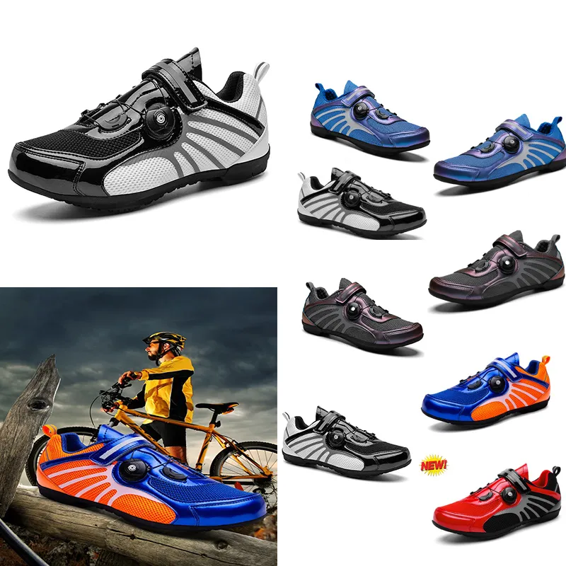 Road Bike Men Shoes Dirt Sports Flat Speed Cycling Sneakers Flats Mountain Bicycle Footwear SPD Cleats Shoqqq 30 s