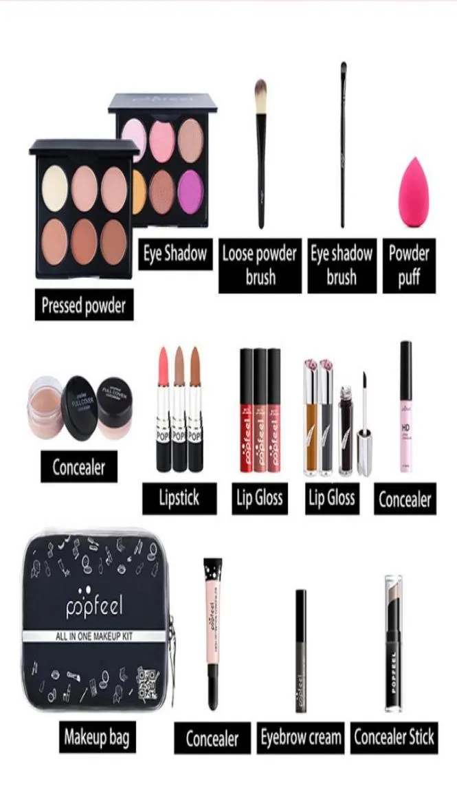 Collection de maquillage POPFEEL 20 pièces par ensemble Kit de maquillage de grande boîte de Noël7798463