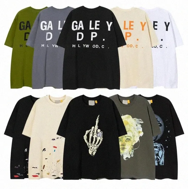 Designer de galeries Tees Depts T-shirts Mode de luxe T-shirts Hommes Femmes Tees Marque à manches courtes Hip Hop Streetwear Tops Vêtements Vêtements A9JH #